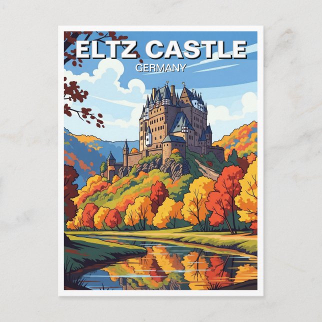 Carte Postale Eltz Castle Allemagne Travel (Devant)