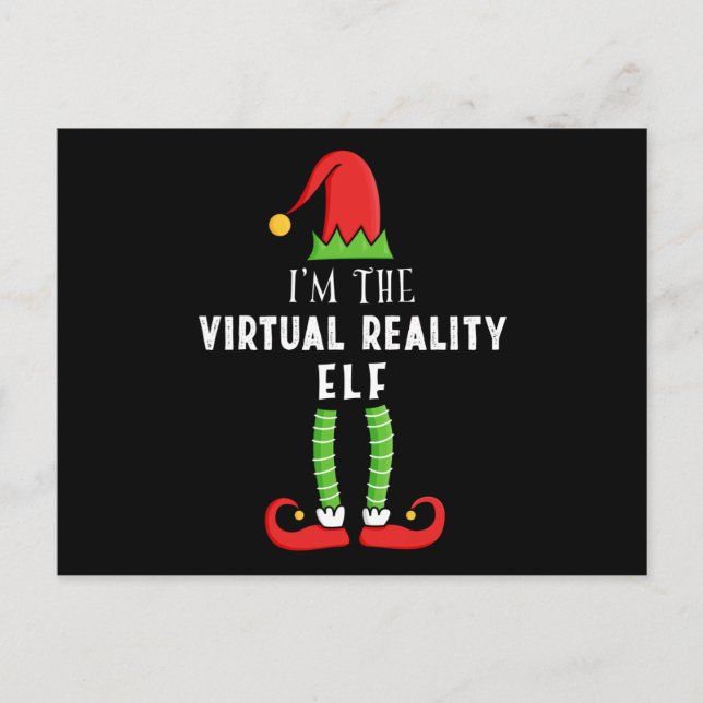 Carte Postale Élue de la réalité virtuelle Cadeau de Noël pour l (Devant)