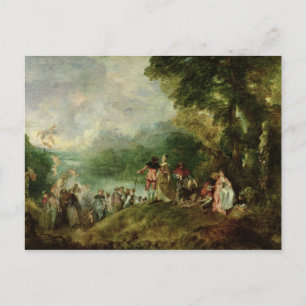 Carte Postale Embarquement pour la Cythère, 1717