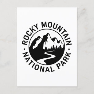 Carte Postale Emblem du parc national des Rocheuses