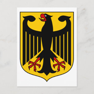 Carte Postale emblème allemand