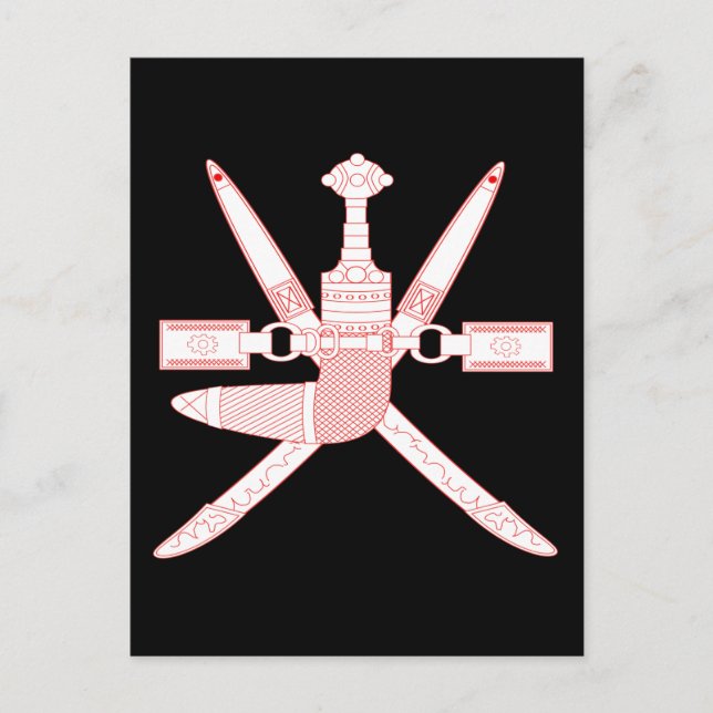 Carte Postale emblème de femme (Devant)