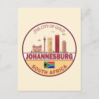 Emblème de la skyline de la ville de Johannesburg