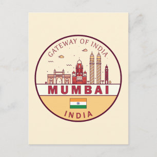 Carte Postale Emblème de la ville de Mumbai en Inde