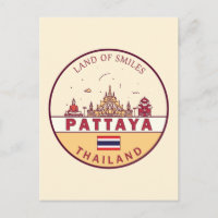 Emblème de la ville de Pattaya Thaïlande Skyline