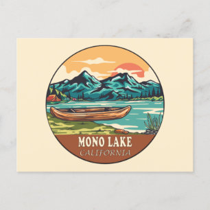 Carte Postale Emblème de pêche nautique Mono Lake California