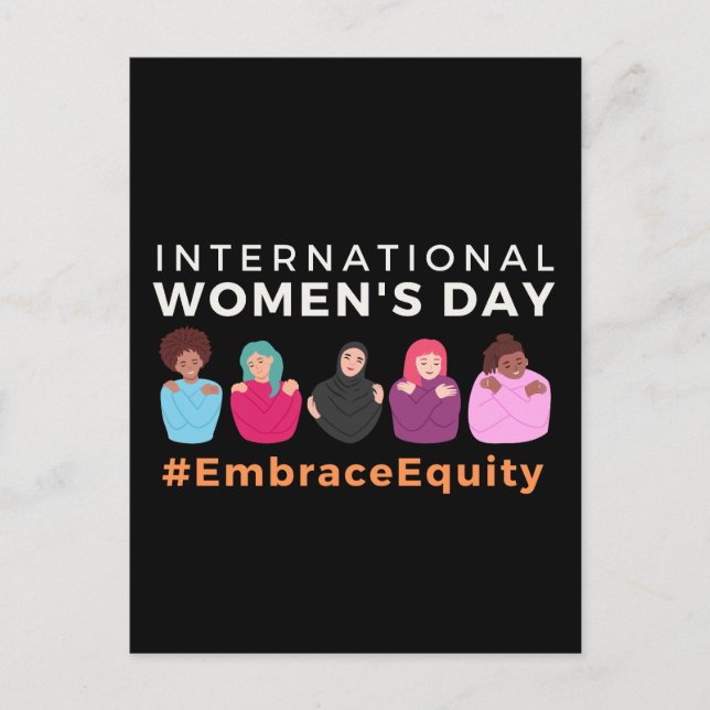 Carte Postale Embrace Equity International Women's Day (Devant)