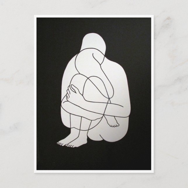 Carte Postale embrassé (Devant)