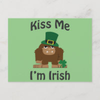 Embrasse-moi Je suis Irlandais bigfoot