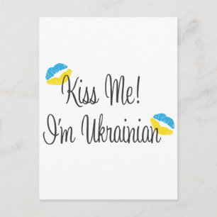 Carte Postale Embrasse-Moi ! Je suis ukrainien