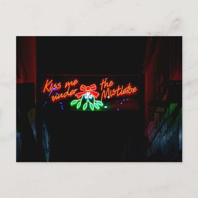 Carte Postale Embrasse-moi sous la souris (Devant)