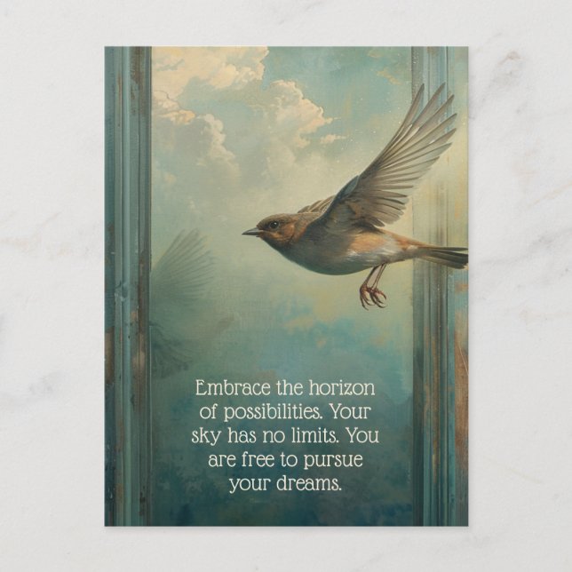 Carte Postale Embrasser les possibilités (Devant)