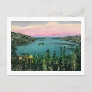 Carte Postale Emerald Bay, Lake Tahoe, Californie Vintage