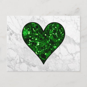 Carte Postale Emerald Gem Heart