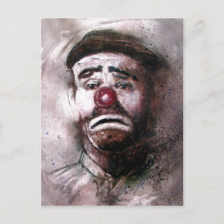 Carte Postale Émettez le clown Art.jpg de Kelly