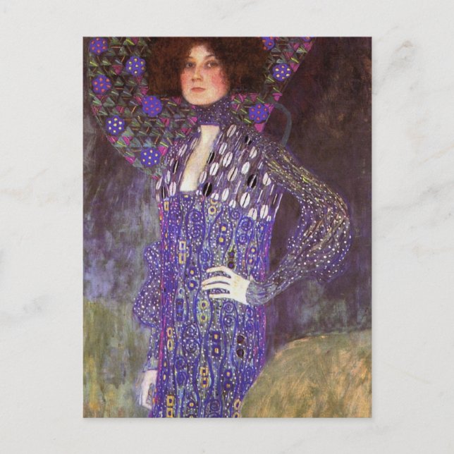 Carte Postale Emilie Floege par : Gustav Klimt (Devant)