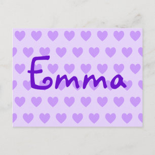 Carte Postale Emma en violet