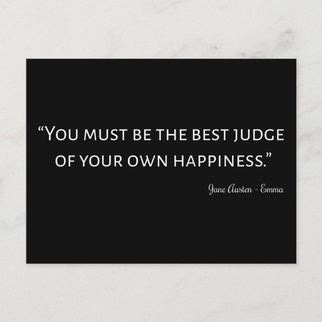 Carte Postale Emma Par Jane Austen Citation I (Devant)