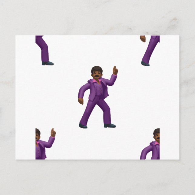Carte Postale Emoji Dancing Man (Devant)