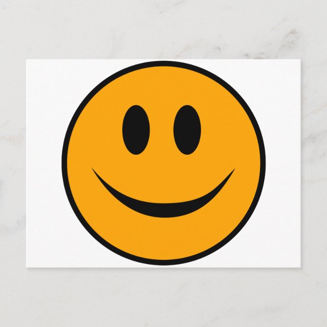 Carte Postale Emoji du visage souriant (Devant)