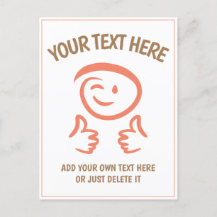 Carte Postale Emoji En Train D'Éclater Fait Face À Deux Pouces E