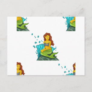 Carte Postale emoji mermaid