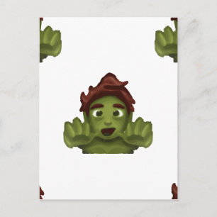 Carte Postale emoji zombie