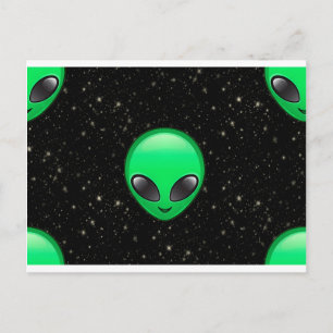 Carte Postale emojis alien