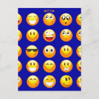 emojis bleu foncé
