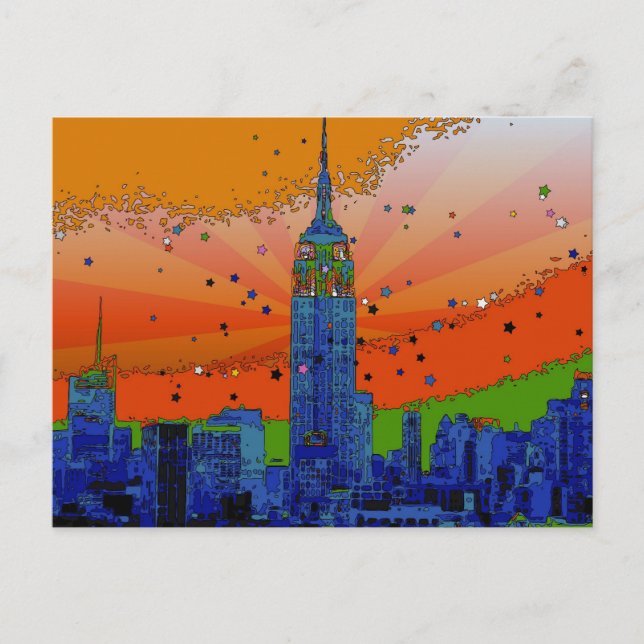 Carte Postale Emp St Bldg #3 NYC Skyline (Devant)