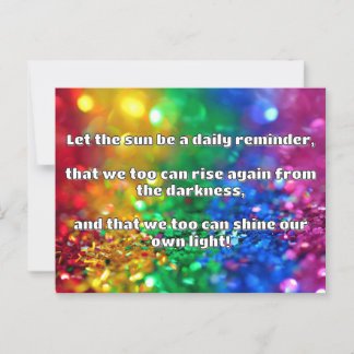 Carte Postale Empath Shine Positive Encouragement Citation