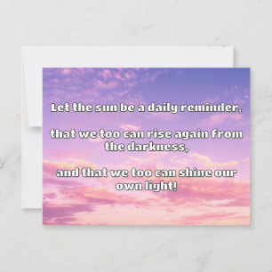 Carte Postale Empath Shine Positive Encouragement Citation