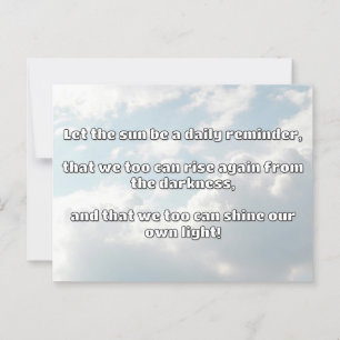 Carte Postale Empath Shine Positive Encouragement Citation