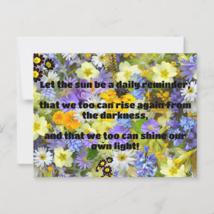 Carte Postale Empath Shine Positive Encouragement Citation