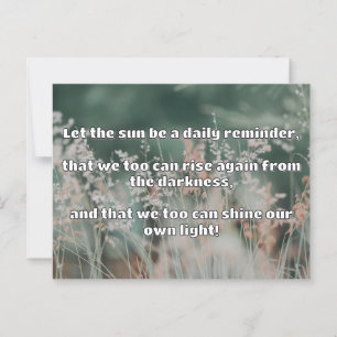 Carte Postale Empath Shine Positive Encouragement Citation