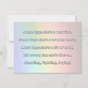 Carte Postale Empath Strength Positive Citation Encouragement