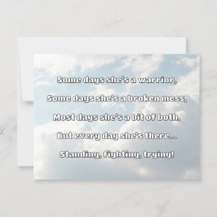 Carte Postale Empath Strength Positive Citation Encouragement