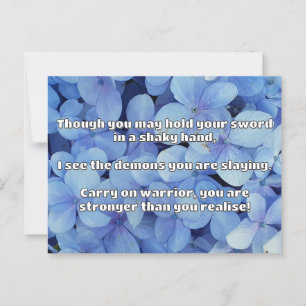 Carte Postale Empath Warrior Citation positive Encouragement