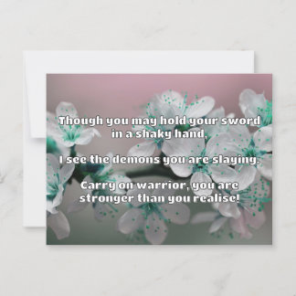 Carte Postale Empath Warrior Citation positive Encouragement
