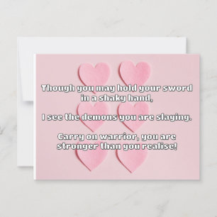 Carte Postale Empath Warrior Citation positive Encouragement