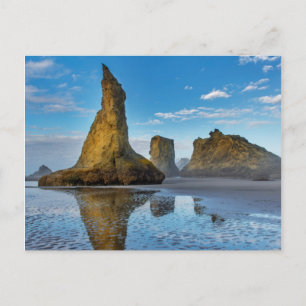 Carte Postale Empilements rocheux sur la plage de Bandon à Bando