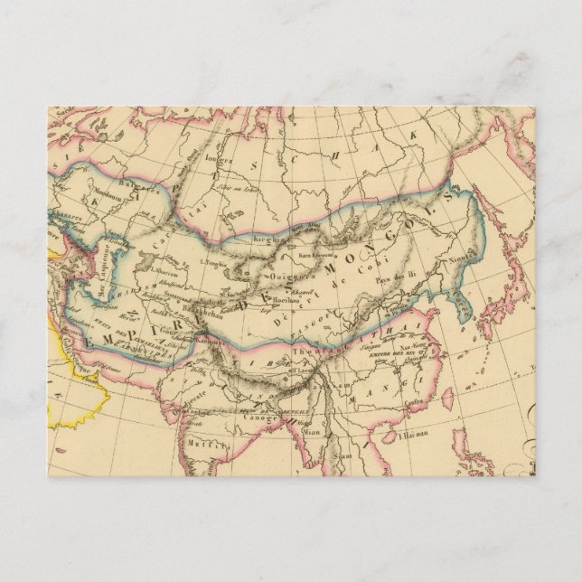 Carte Postale Empire des Mongols (Devant)