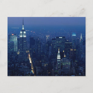 Carte Postale Empire State Building à Night, New York
