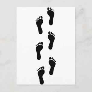 Carte Postale Empreinte - Pieds