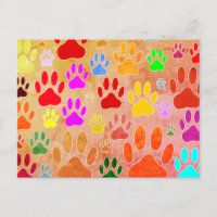 Empreintes de pattes de chiens sur Arrière - plan