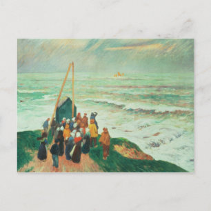 Carte Postale En attendant le retour des pêcheurs