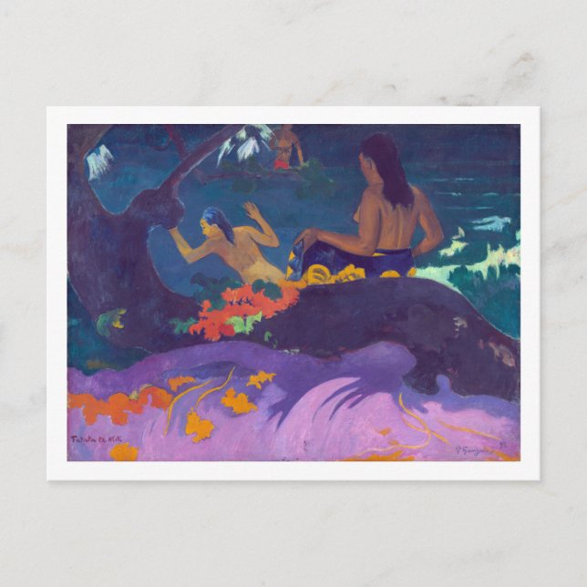 Carte Postale En bord de mer, Gauguin (Devant)