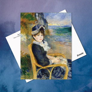Carte Postale En bord de mer Pierre-Auguste Renoir