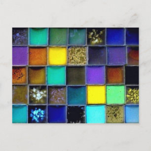 Carte postale en céramique mosaïque   Personnalise