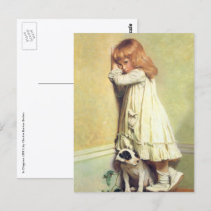 Carte Postale En Disgrâce par Charles Burton Barber, Art Vintage